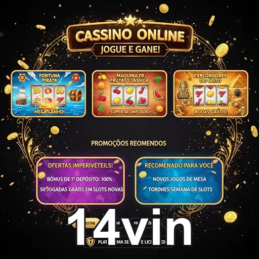 Imagem de jogos de cassino populares no 14vin no Brasil